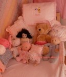Doll, Teddy & friends at my AB Nursery 